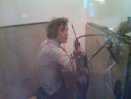 Jason in the studio Jason laying down some sick rhythms on the guitar